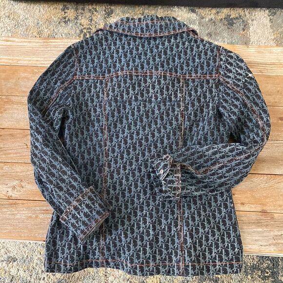 Dior jacket 2005 monogram denim peplum Jacket Vintage - Picture 7 of 13